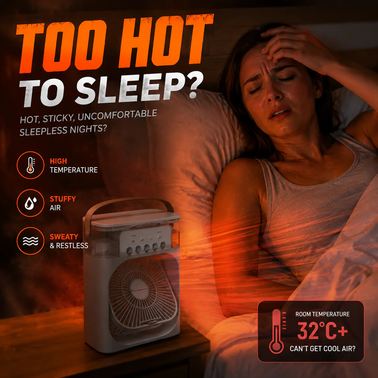 Nova Frost™ Hydro-Cooling Portable AC & Misting Fan